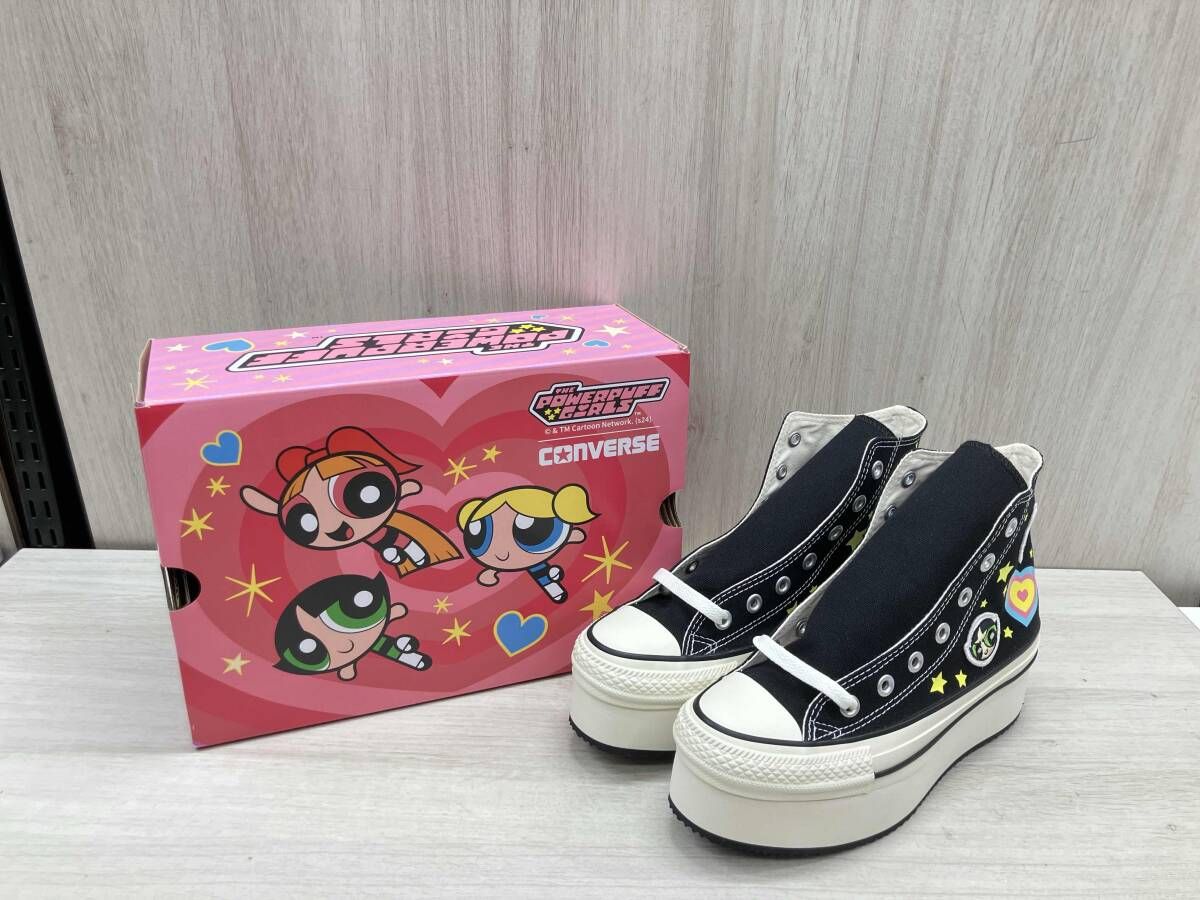 き スニーカー 24 cm 5 SE 183 ALL STAR CHUNKYLINE HI THE POWERPUFF GIRLS コンバース