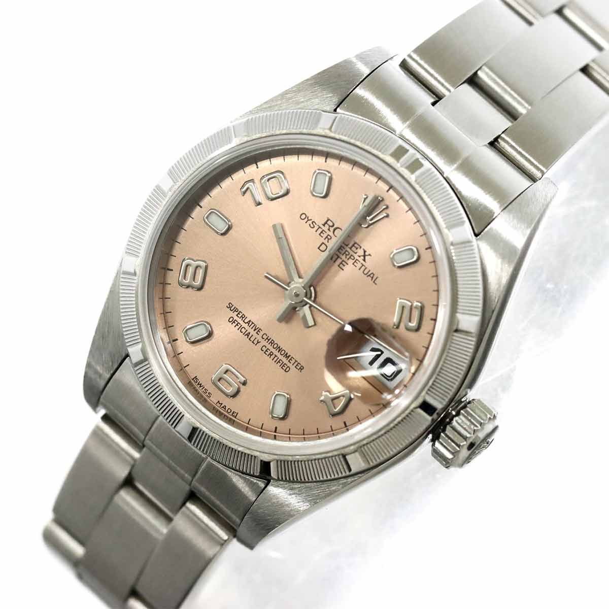 ロレックス ROLEX オイスターパーペチュアル デイト 79190 P番 レディース 腕時計 ピンク 自動巻き Oyster perpetual 秋冬対応 肌触り良好