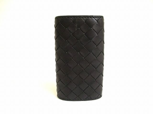 ボッテガヴェネタ BOTTEGA VENETA イントレチャート カーフスキン 4連 キーケース キーリング メンズ レディース