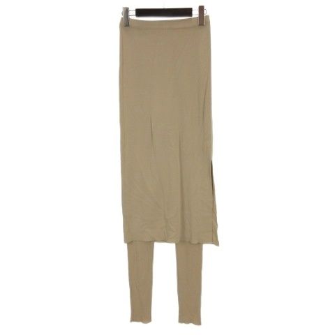 ウィムガゼット Whim Gazette 25SS ニット スカートレギンス ベージュ