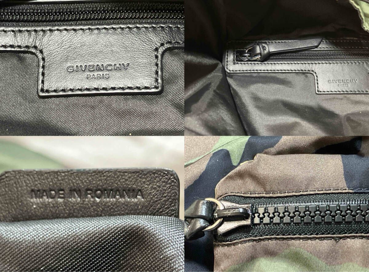 |ジバンシー|リュック| |迷彩柄|紐の金具