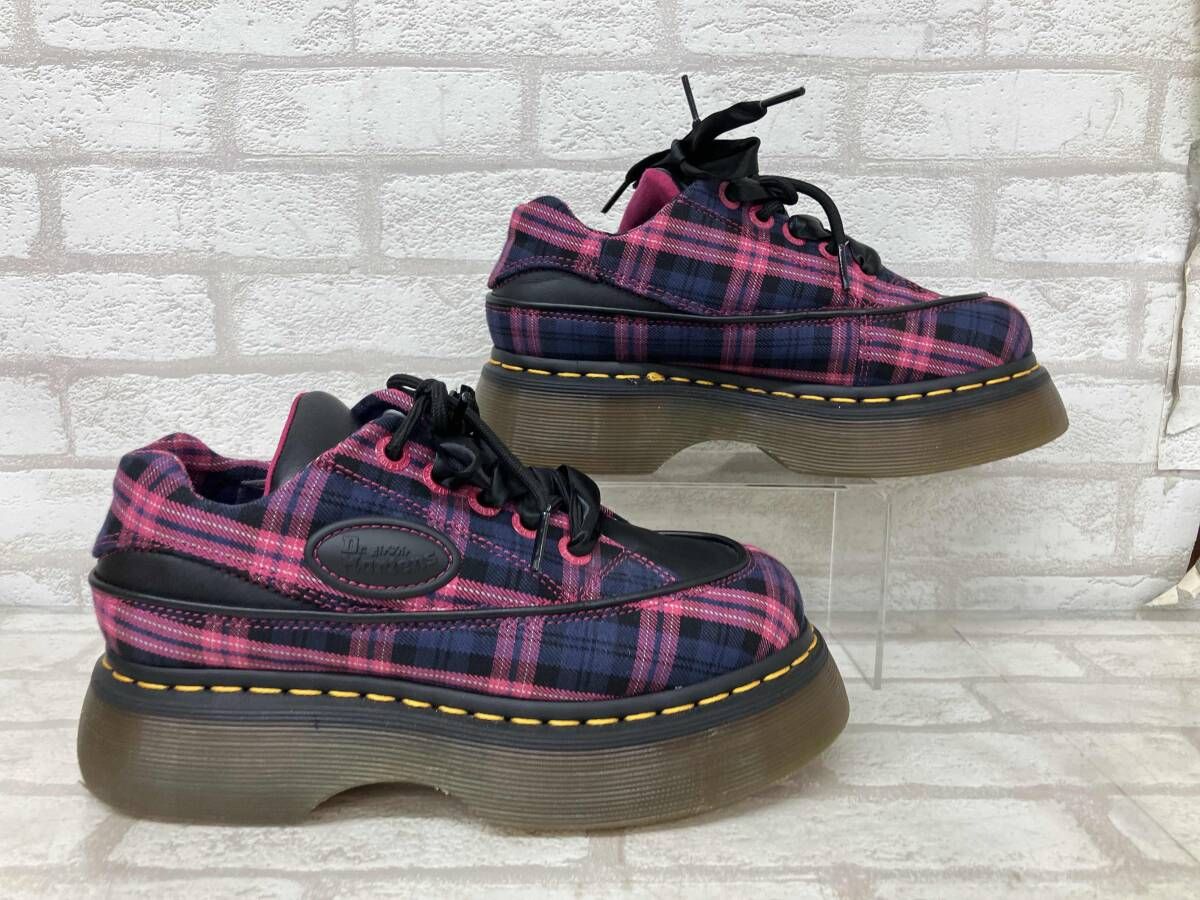 Dr Martens BUZZ 5 I ドレスシューズ レディース ブラック ピンク タータンチェック sizeUK 3 カジュアル