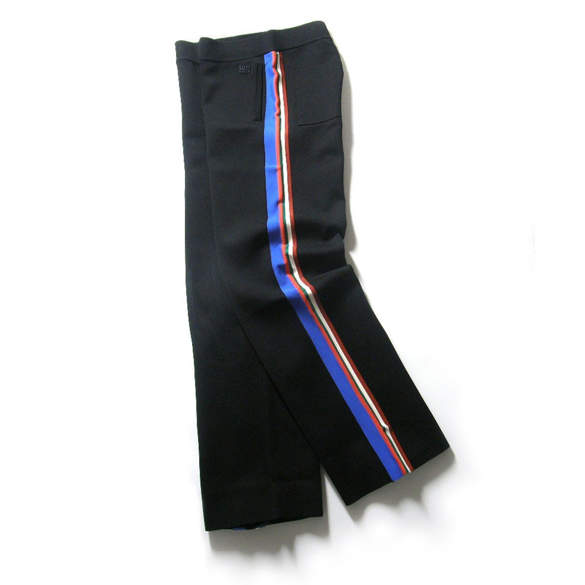 WALES BONNER ウェールズボナー トラックパンツ 側章 サイドラインパンツ ストレッチパンツ ブラック オールシーズン