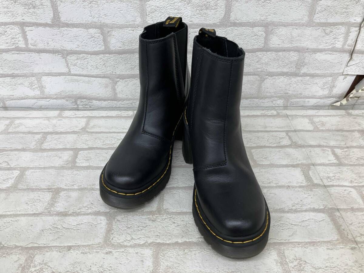 Dr Martens SIDE GORE High heel ドクターマーチン レディース サイズUK 5 ブラック ショートブーツ サイドゴア ヒール