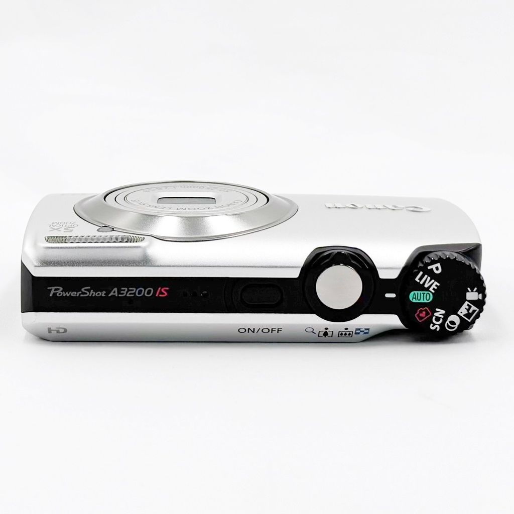 美品】キヤノン CANON PowerShot A3200IS シルバー コンデジ カメラ