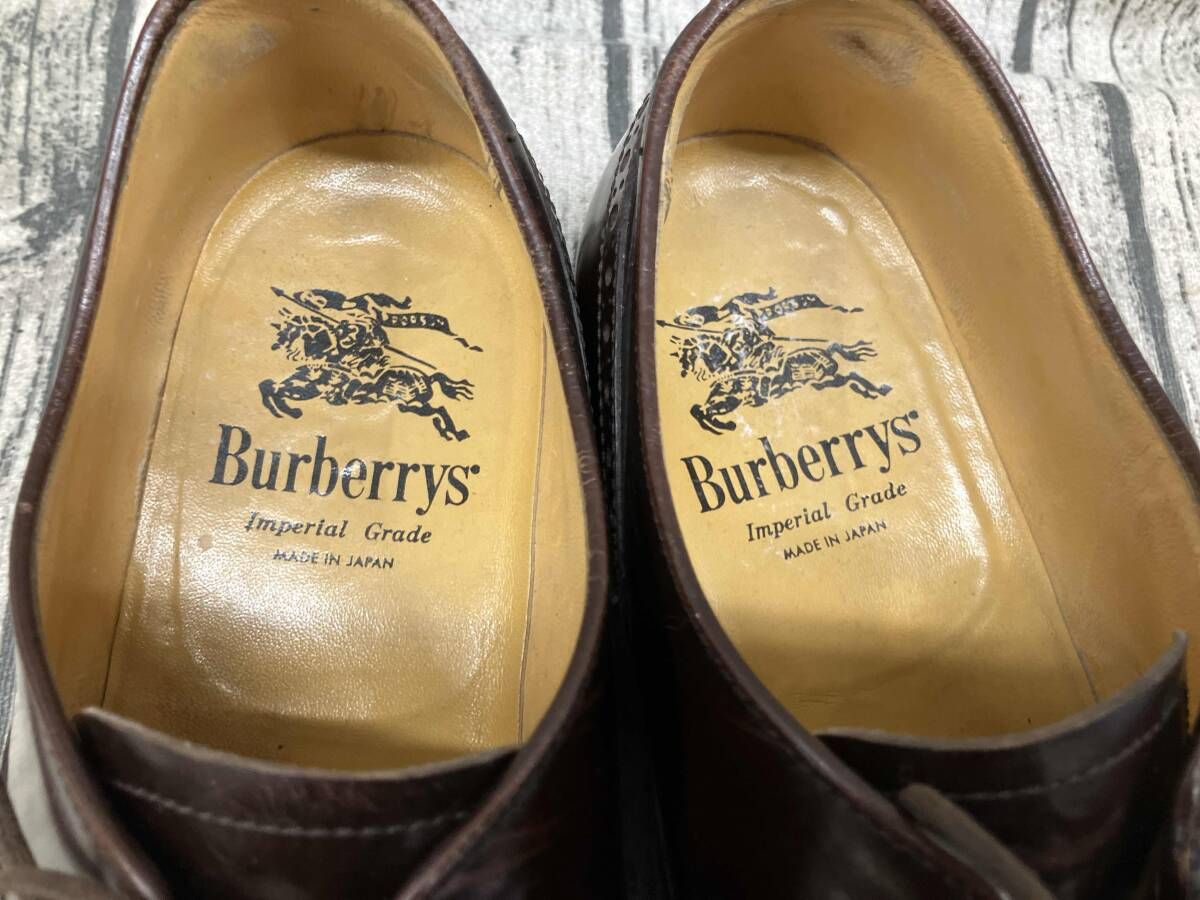 Burberrys バーバリーズ ウイングチップ ブラウン ローファー シューズ