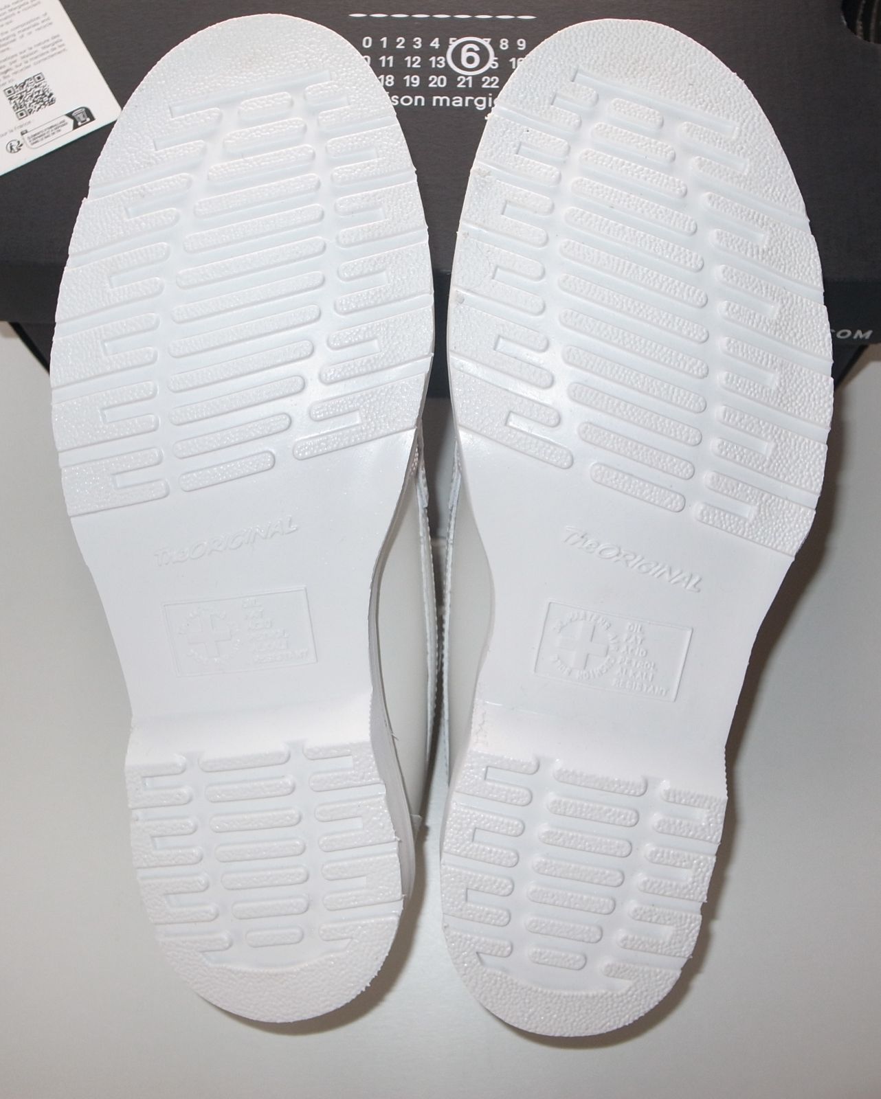  MM 6 Maison Margiela x Dr Martens 1461 PENTON UK 9 US 10 white マルジェラ ドクターマーチン その他 ブーツ 革靴