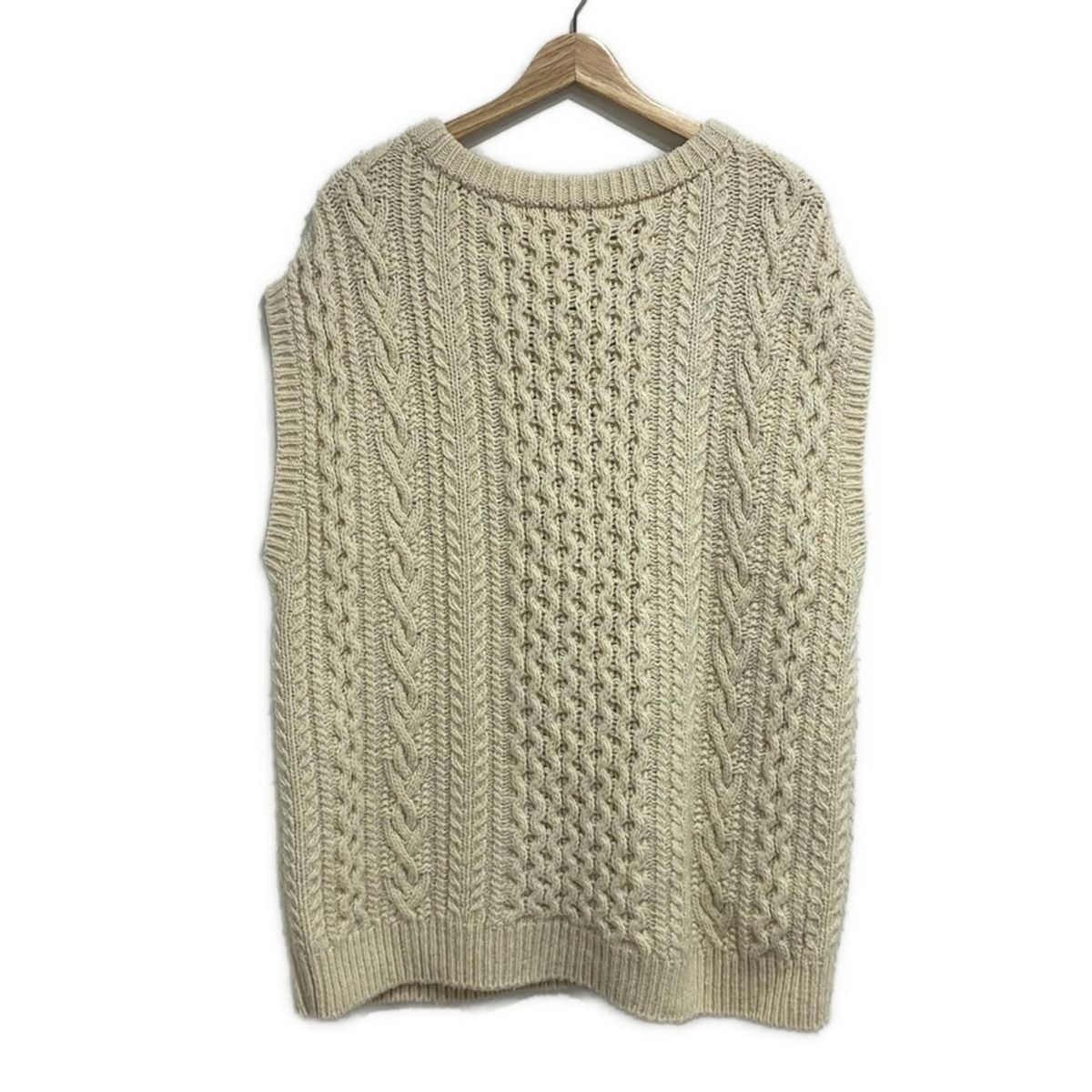 AURALEE オーラリー ノースリーブセーター サイズ1 S レディース - アイボリー クルーネック