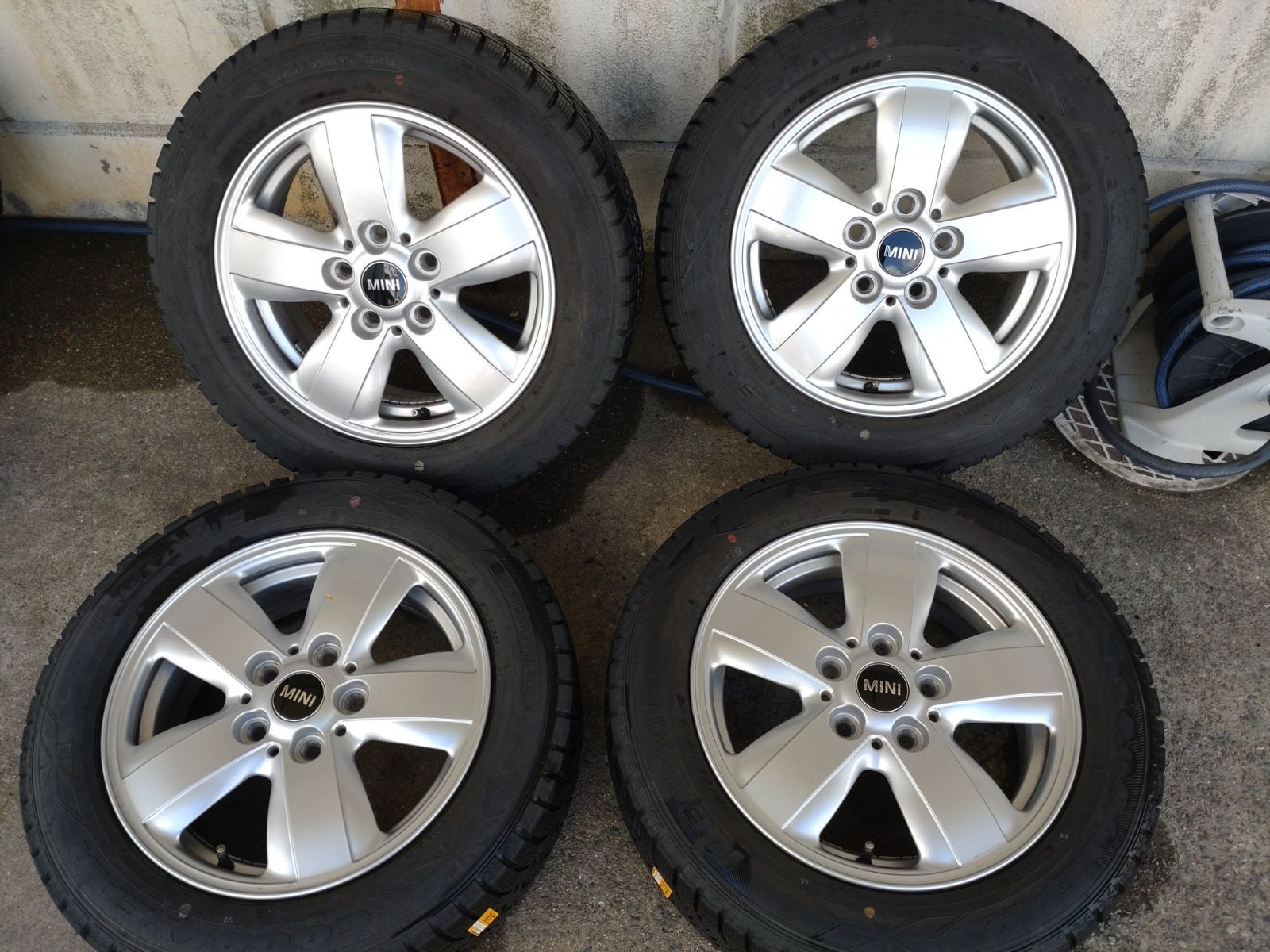 BMW MINI F 55 56 ミニ ホイール 15インチ ヘリスポーク492 15 5 J 46 112 H ＆ 175 65 R 4本セット