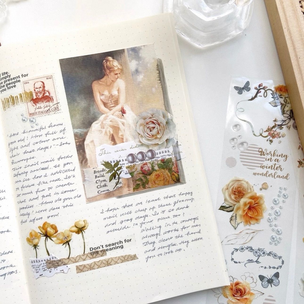 PET 日落大道 6cm×10m 108cm/loop 海外マスキングテープ 海外マステ 花