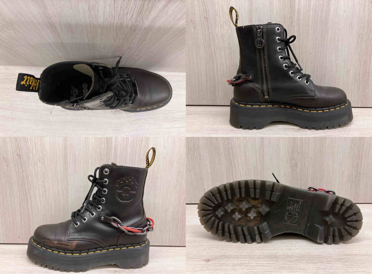 Dr.Martens ショートブーツ サイズUK 5 23.5 cm Warner Bros 8ホール JADONMM チェーン BLK ストレスフリー プルオーバー