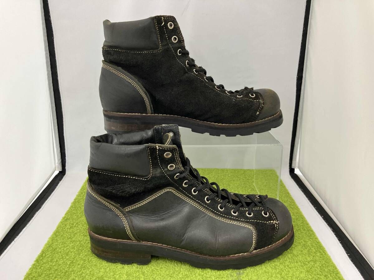 Indian インディアン モンキーブーツ ブラック レザー スウェード