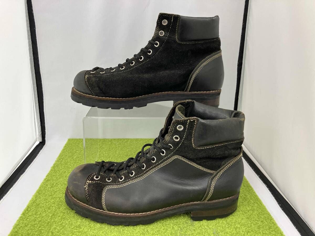 Indian インディアン モンキーブーツ ブラック レザー スウェード