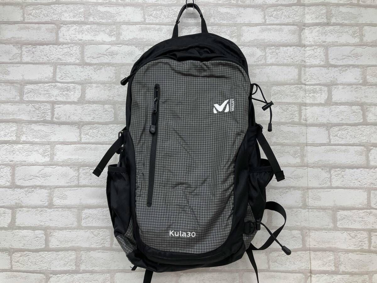 MILLET Kula30 ミレー クーラ30 メンズ グレー チェック ブラック