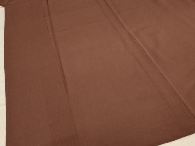絽縮緬 茶褐色