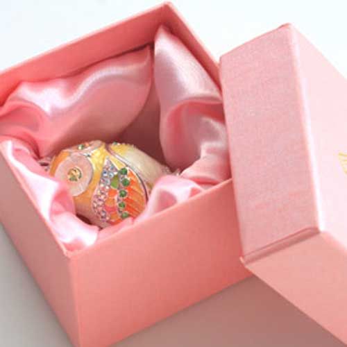新品 未使用】ジュエリーボックス ティアラフクロウ シトロンイエロー
