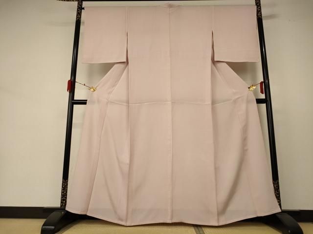 平和屋着物＊夏物 色無地 絽 洗柿色 正絹 jd