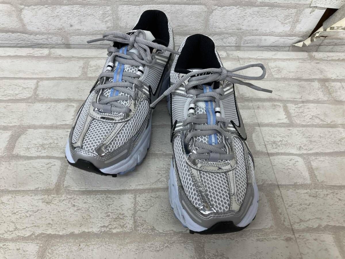 NIKE ZOOM VOMERO 5 HF 1877-100 ナイキズーム ボメロ レディース 23 cm グレー シルバー ブルー スニーカー ローカット メッシュ