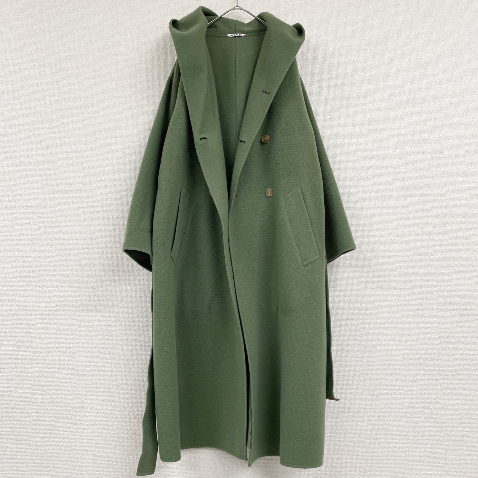 AURALEE オーラリー 2022AW ロングコート ダブルフェイス フード