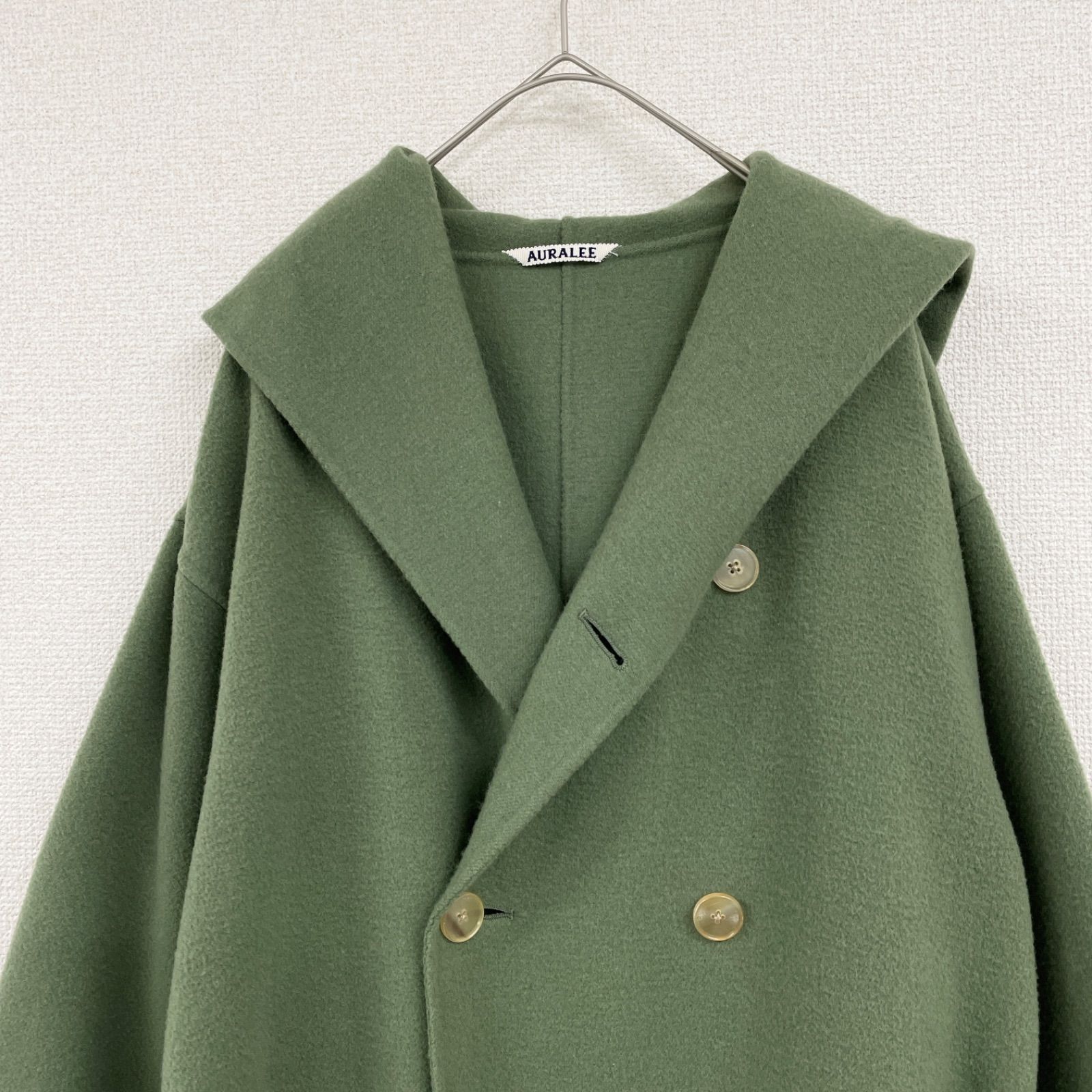 AURALEE オーラリー 2022AW ロングコート ダブルフェイス フード