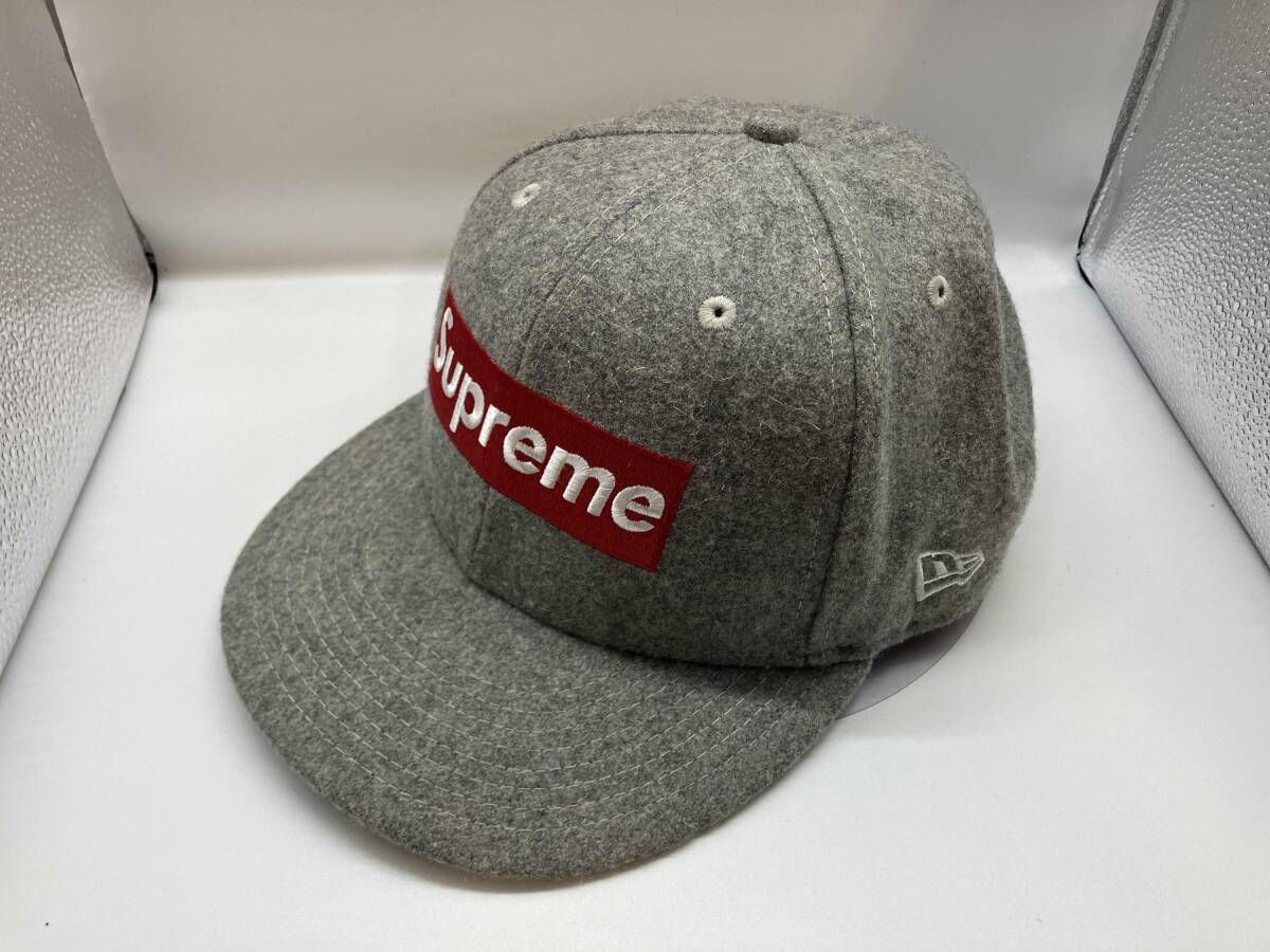 Supreme シュプリーム キャップ new era world famous グレー - メルカリ