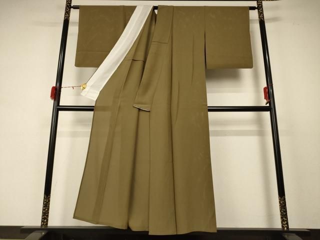 平和屋着物 夏物 色無地 絽 路考茶色 正絹 jd