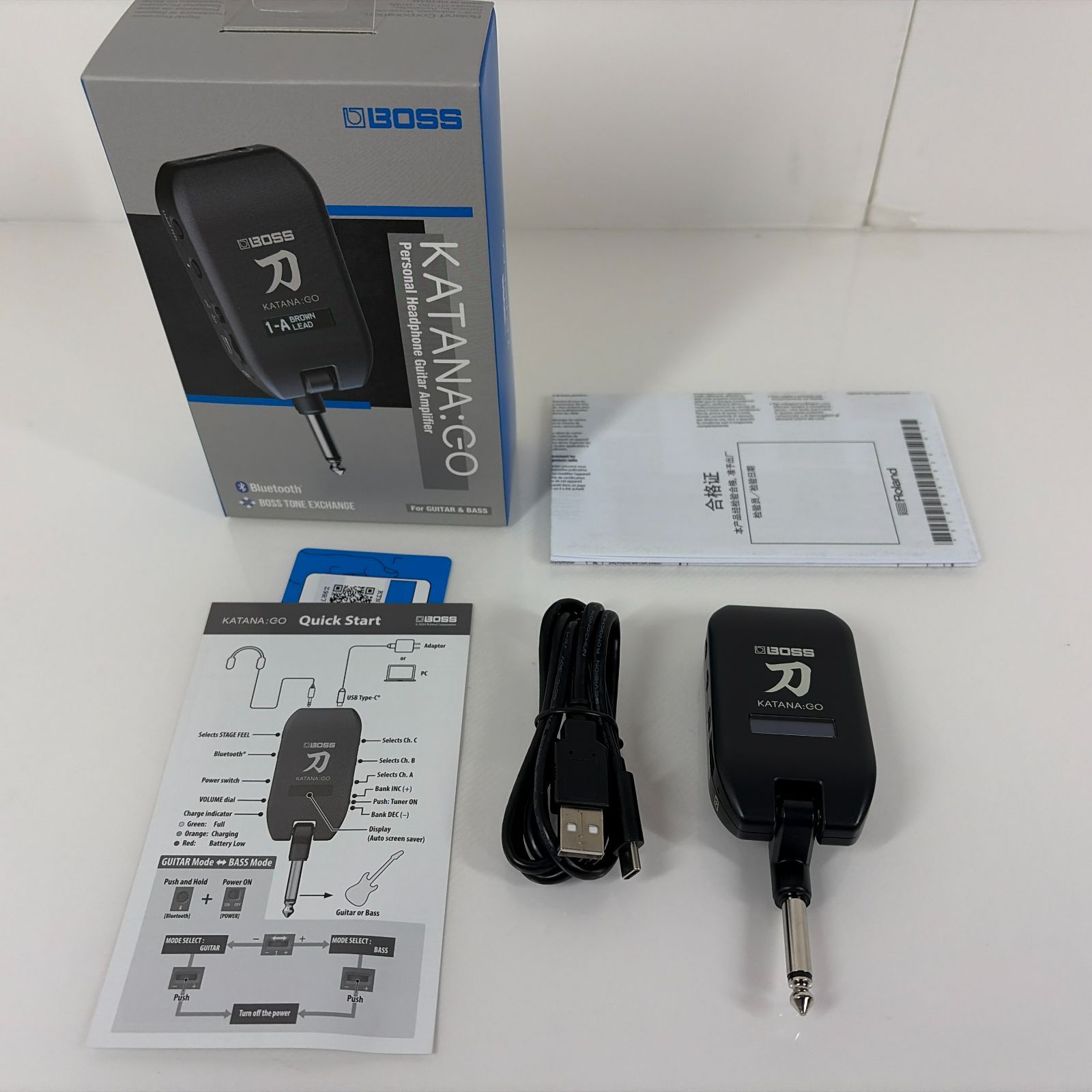 ほぼ BOSS KATANA GO パーソナルヘッドフォンギターアンプ