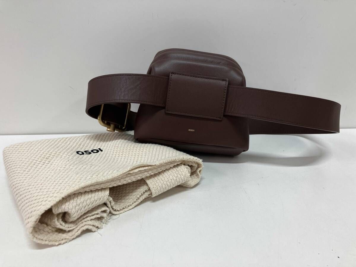 OSOI オソイ ショルダーバッグ PECAN BROT ブラウン 保存袋付き - メルカリ