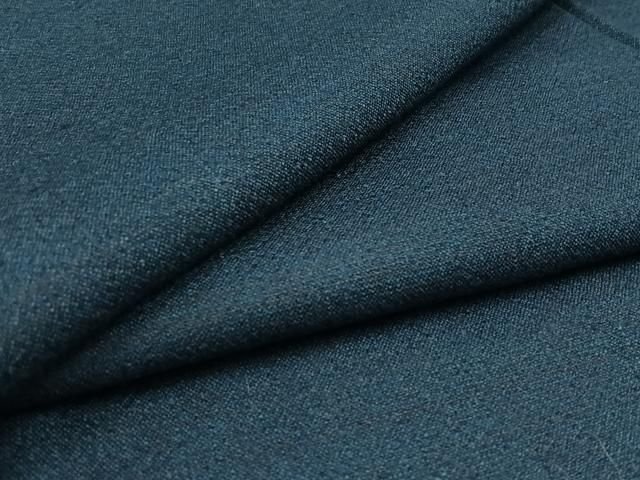 平和屋着物 男性 色無地 単衣 青藍色 jh
