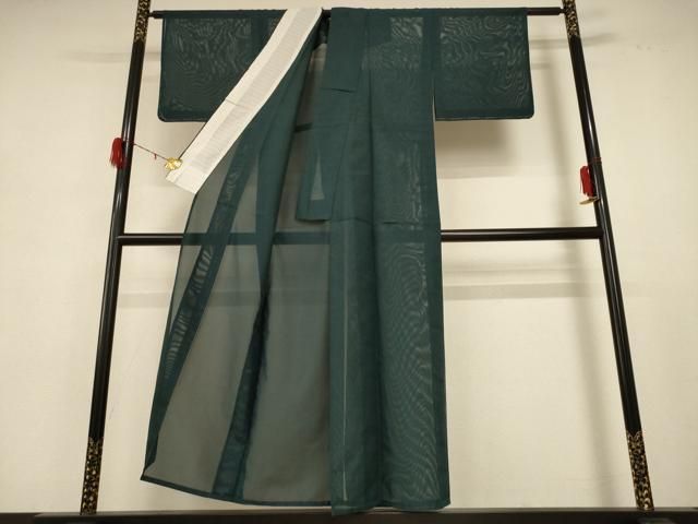 平和屋着物 夏物 色無地 絽 百入茶色 洗える着物 jd