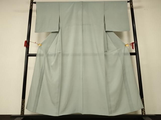 平和屋着物 夏物 色無地 絽 千草鼠色 正絹 jd