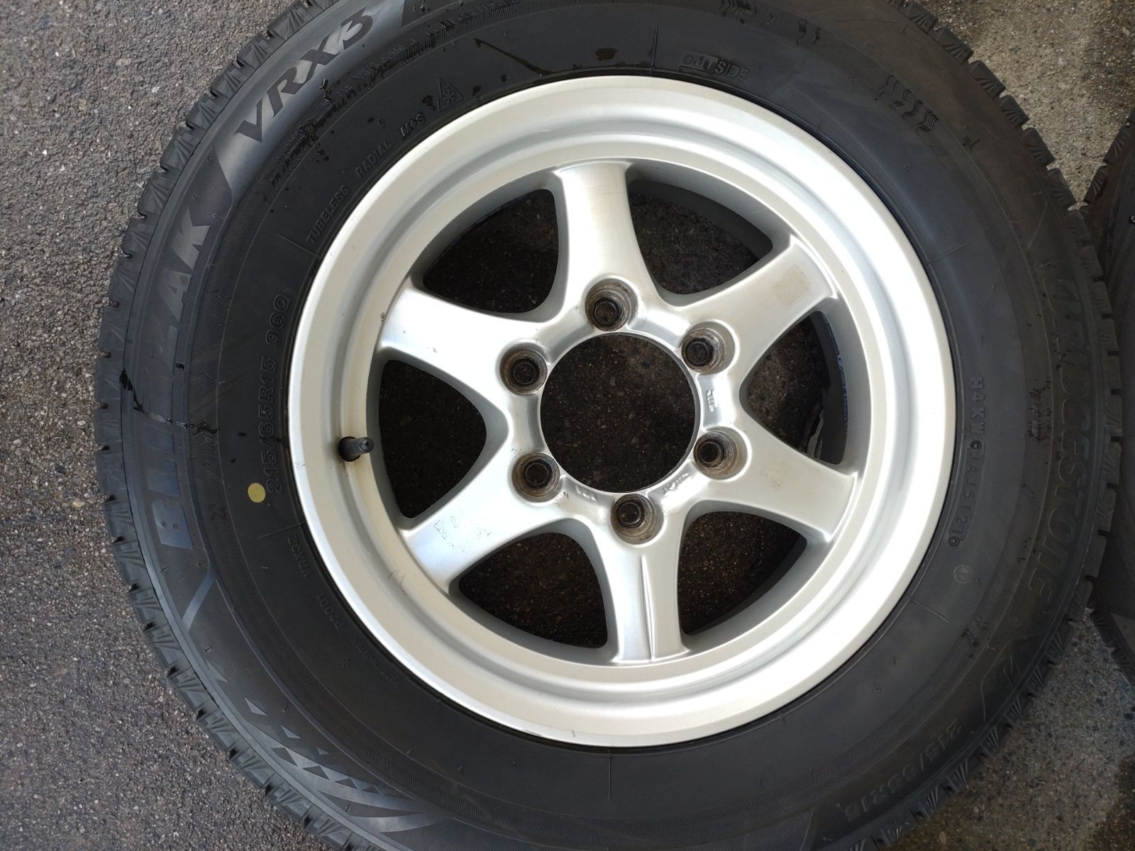 グランビア エルグランド E 50 等 メーカー不明 15インチ 15 6 5 J 25 PCD 139 7 H ＆ブリヂストン BLIZAKK VRX 3 215 65 R 4本