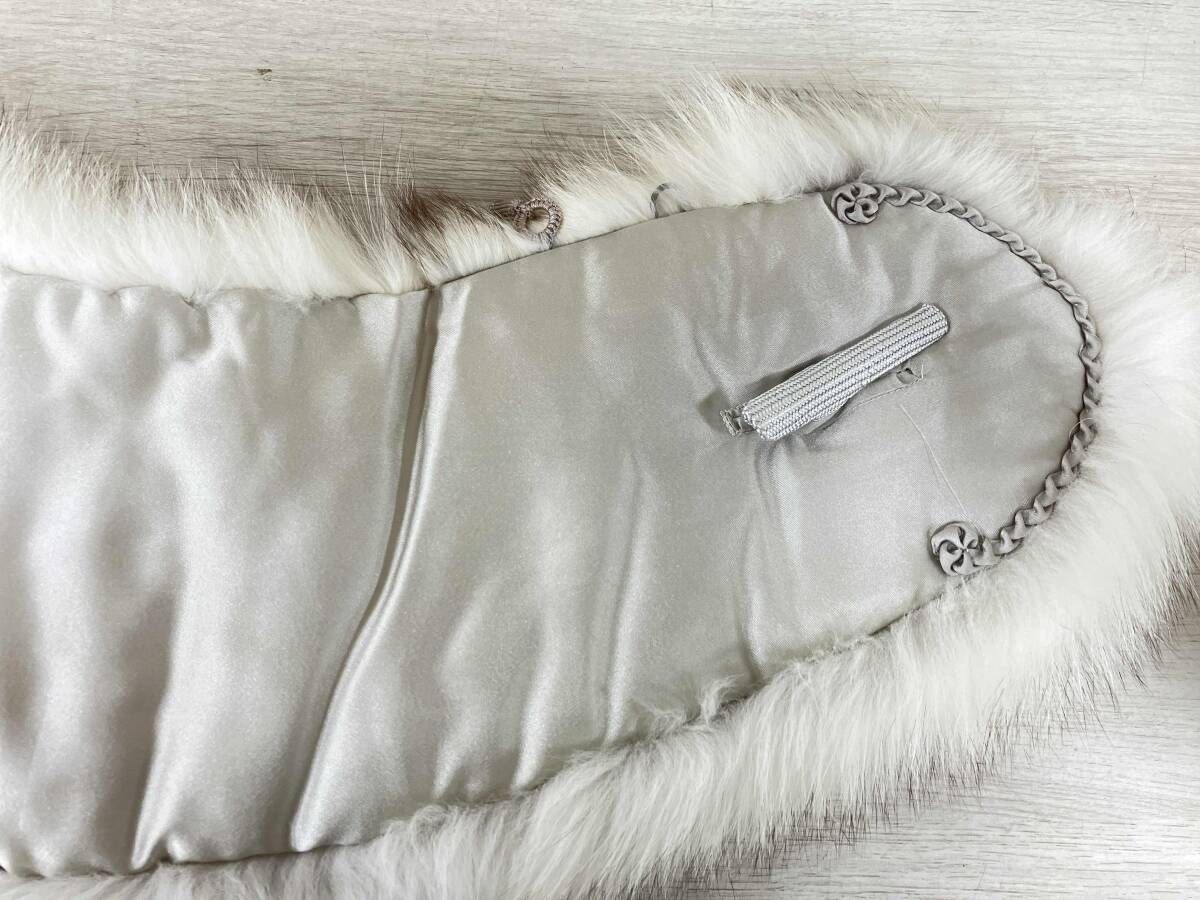 SAGA FOX/サガフォックス/ストール/ショール/マフラー/ホワイト系