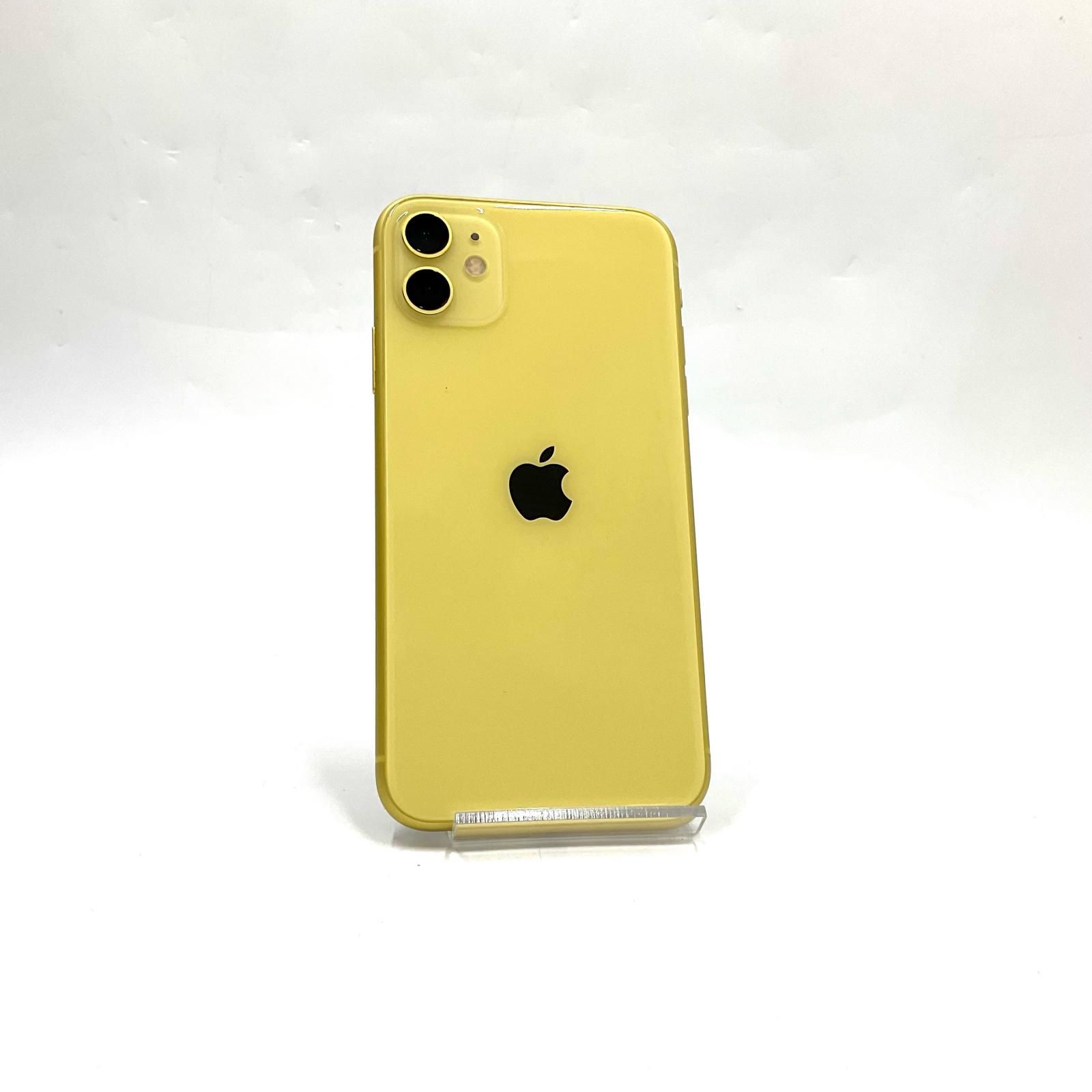 最速発送】 iPhone 11 64GB イエロー Softbank 白ロム【難有】 92
