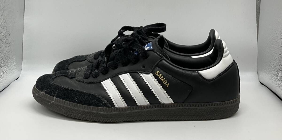 adidas アディダス スニーカー SAMBA サンバ OG B 75807 スポーツ 紐靴 ロゴ 24 5 cm ブラック ベトナム製