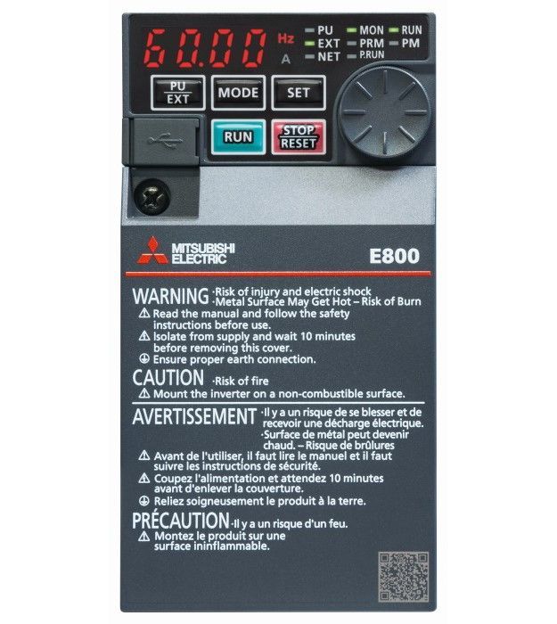 三菱電機 FR-E 820-2.2 K-1 汎用インバータ