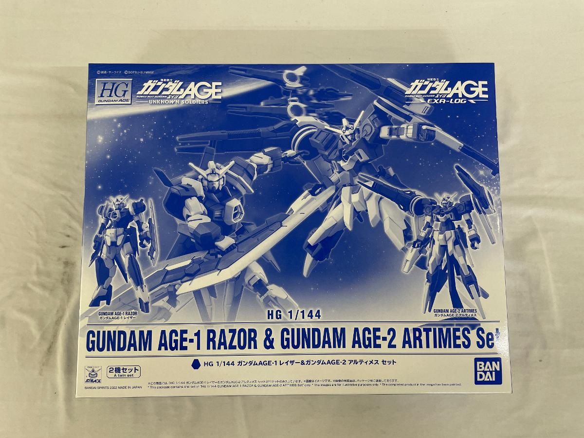 未開封】1/144 HG ガンダムAGE-1 レイザー＆ガンダムAGE-2 アルティ