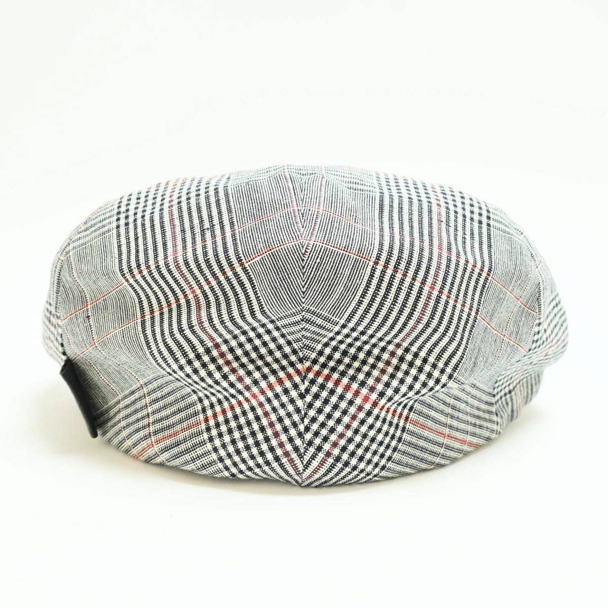 Borsalino ボルサリーノ チェック柄 ウール|リネン ハンチング 帽子 グレー T 2512-k 004 ハンチング 帽子 メンズ