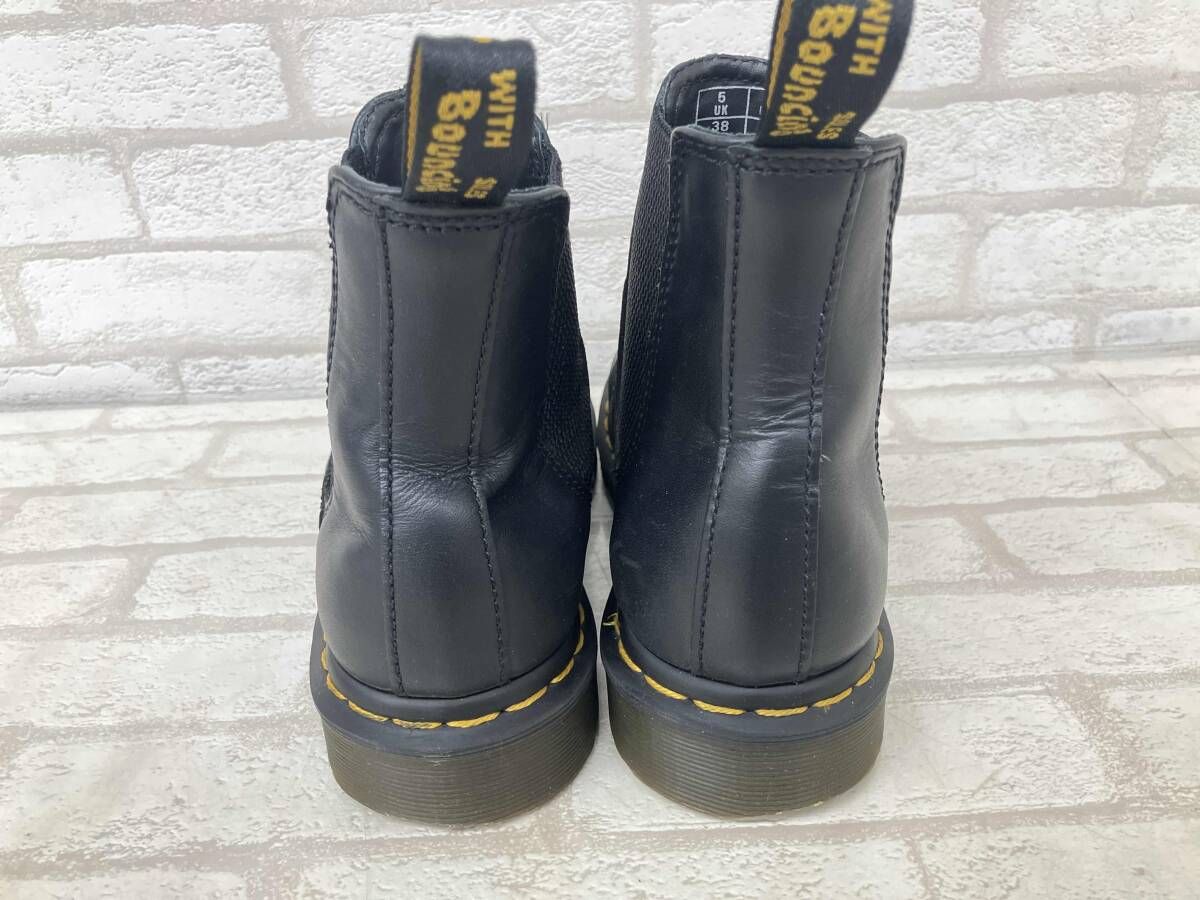  Dr Martens 2976 ドクターマーチン チェルシーブーツ ブラック レザー UK 5 サイドゴアブーツ ショートブーツ その他 ブーツ 革靴