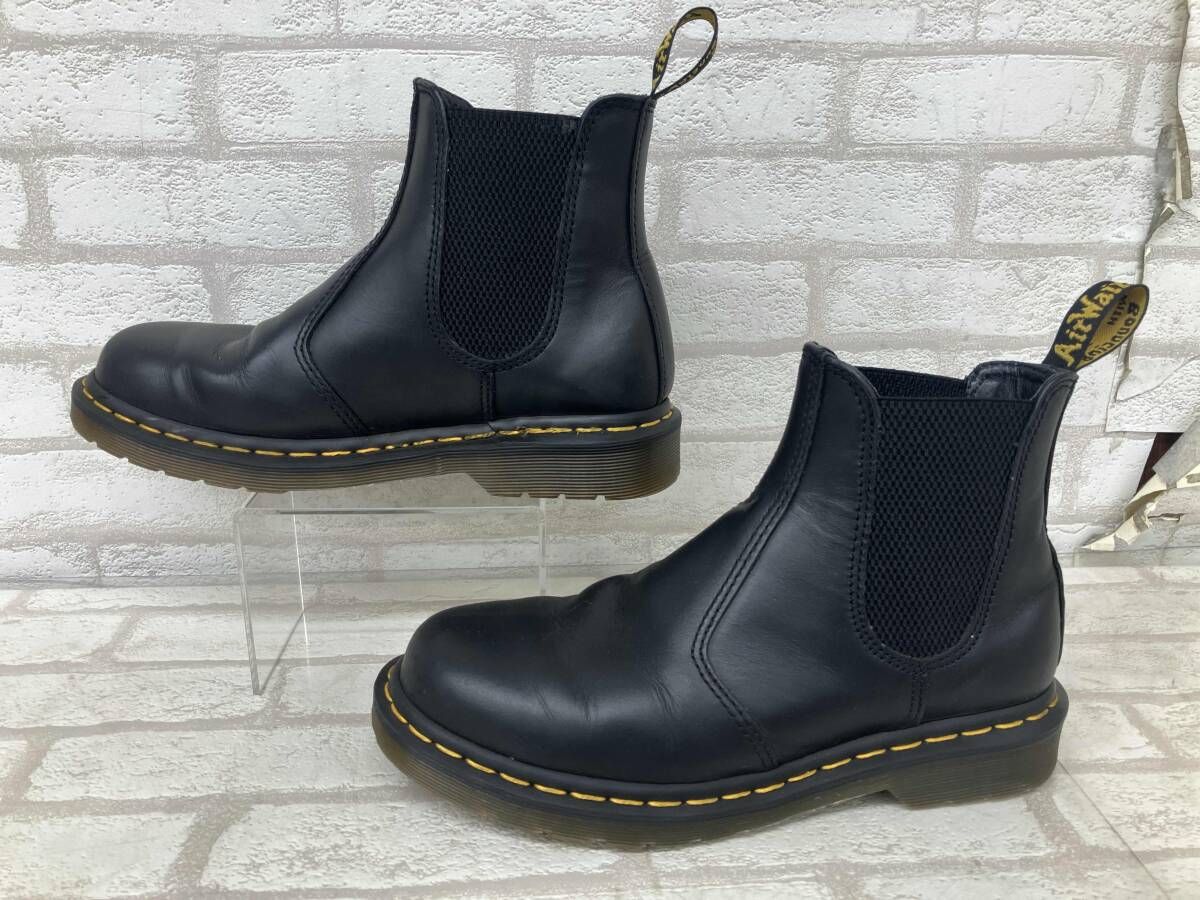 Dr Martens 2976 ドクターマーチン チェルシーブーツ ブラック レザー UK 5 サイドゴアブーツ ショートブーツ