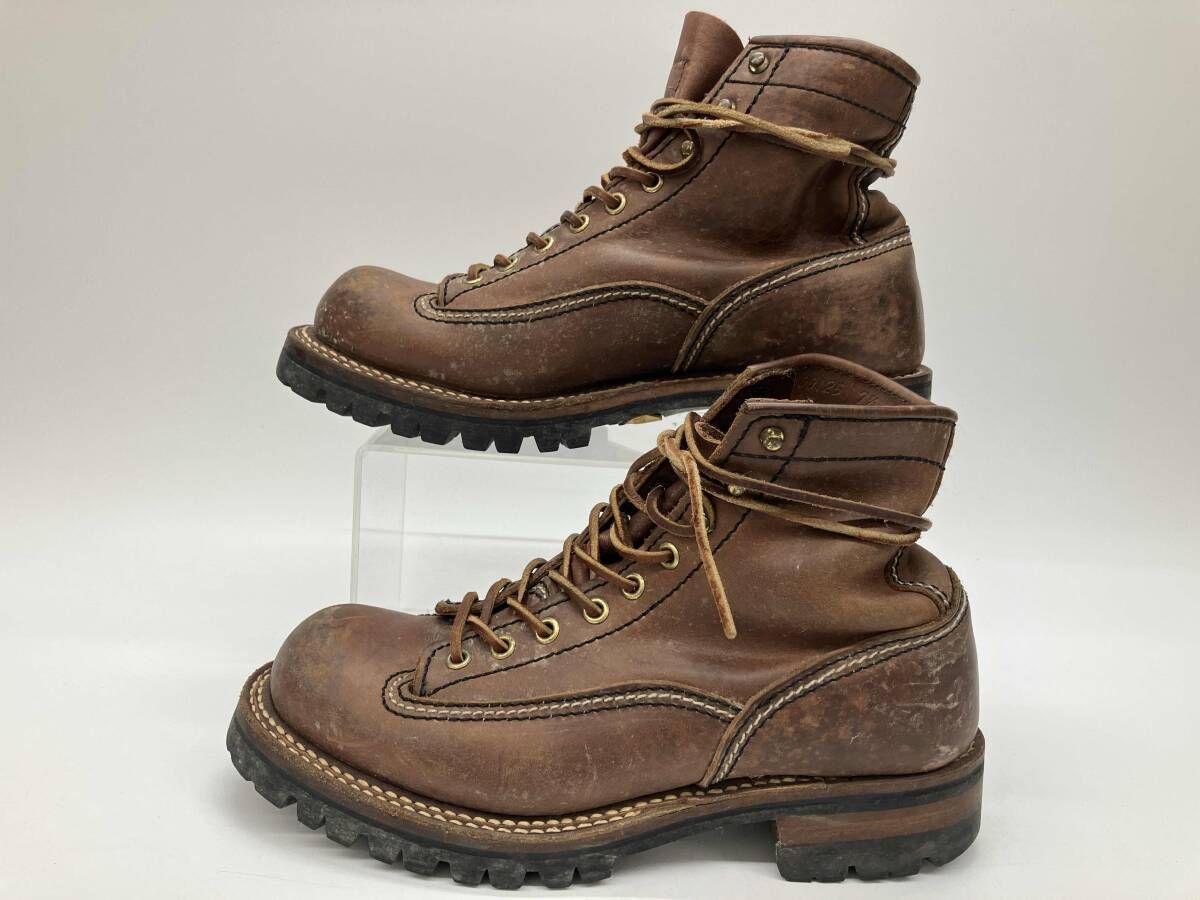 LONE WOLF BOOTS LOGGER LW 00125 ローン ウルフ ブーツ ロガー 7 1|2 ブラウン レザー 箱無し