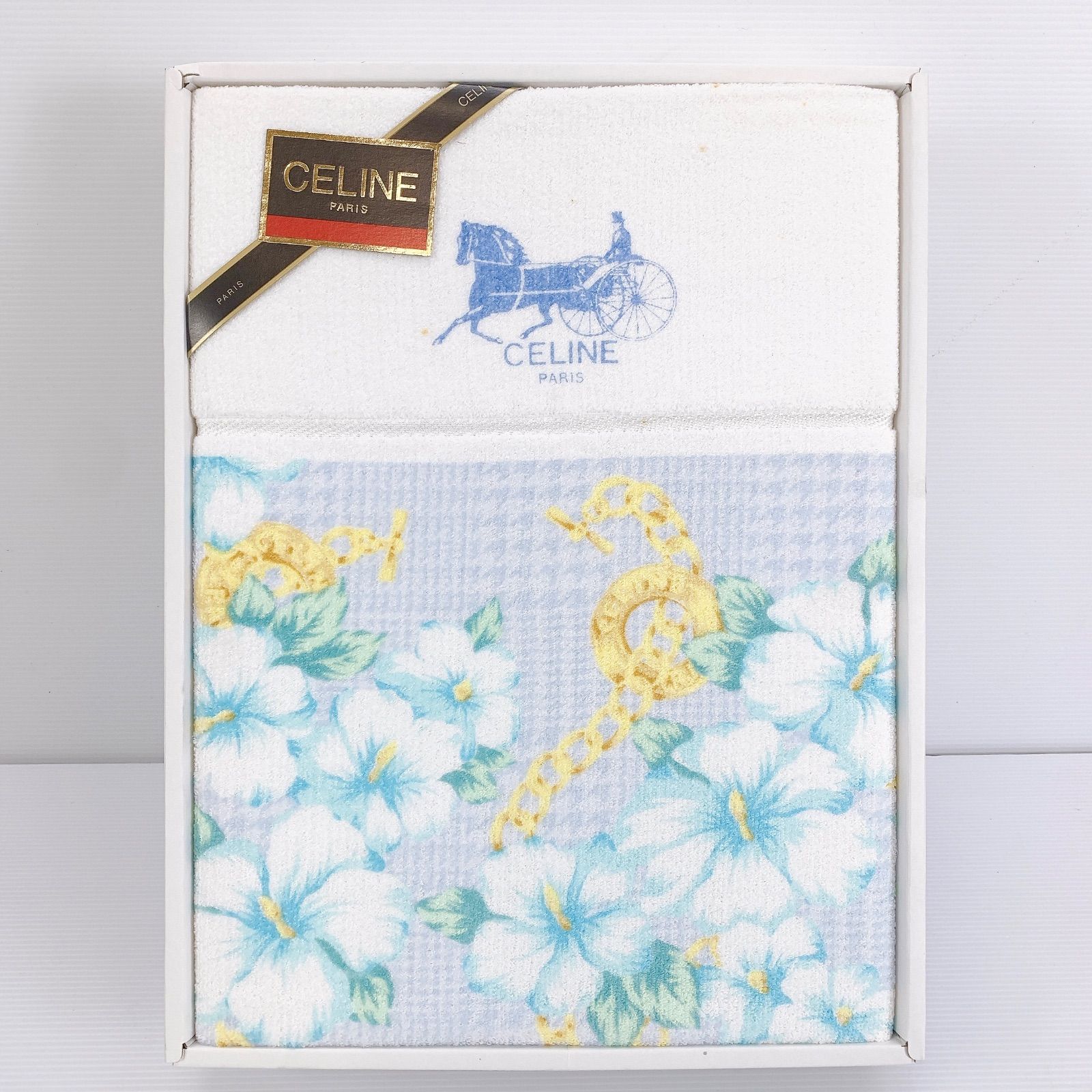 セリーヌ タオルケット 柄物 未使用】セリーヌ CELINE タオルケット