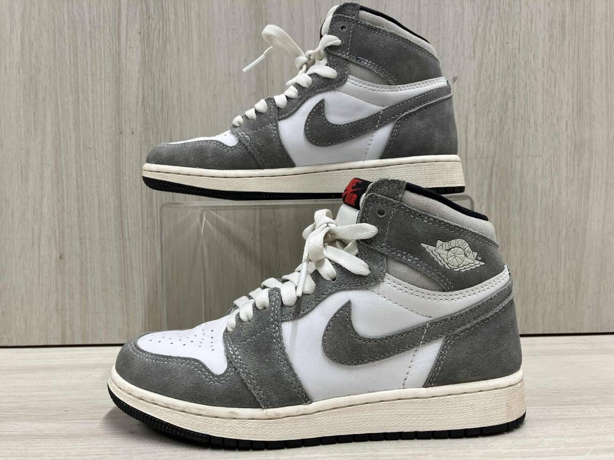 NIKE ナイキ FD 1437-051 AIR JORDAN 1 Retro High OG GS サイズ22.5 cm スニーカー ホワイト グレー 箱無し