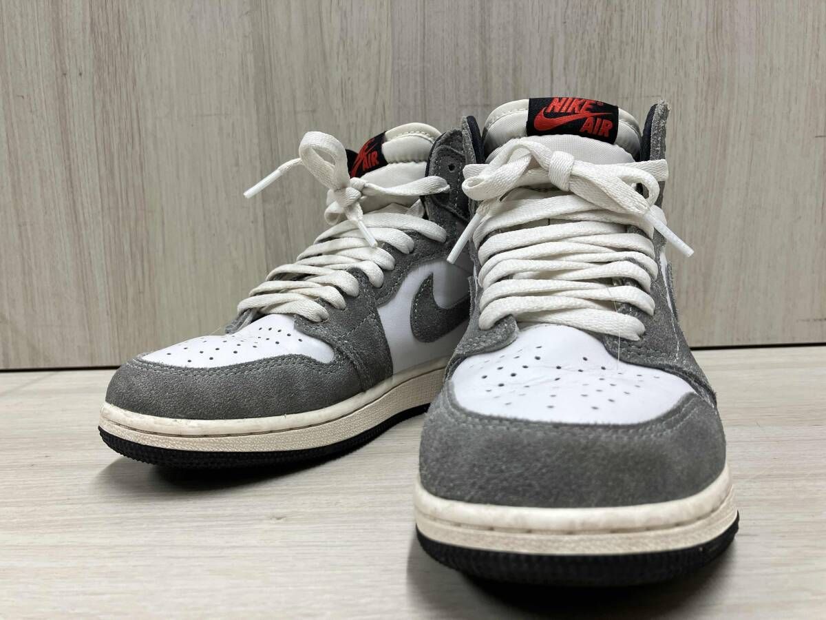 NIKE ナイキ FD 1437-051 AIR JORDAN 1 Retro High OG GS サイズ22.5 cm スニーカー ホワイト グレー 箱無し