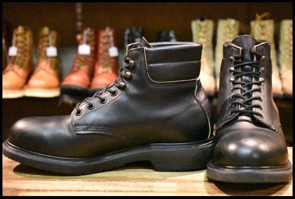 【PT91】レッドウイング 編み上げ ブーツ 90s USA製 REDWINGレッドウイング PT91 スチールトゥ シンサレート