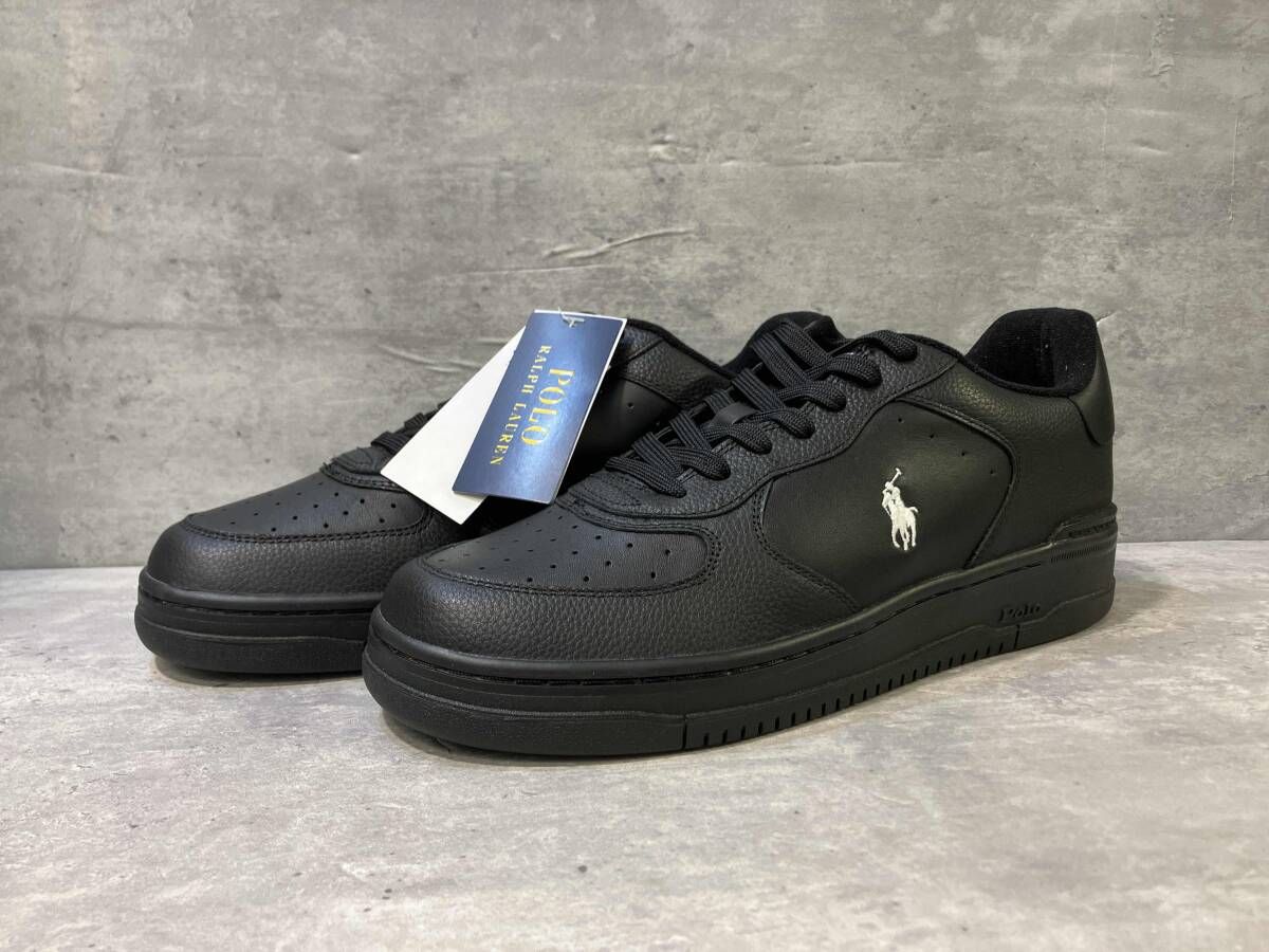 POLO RALPH LAUREN Masters Court スニーカー サイズ11 ブラック ポロラルフローレン