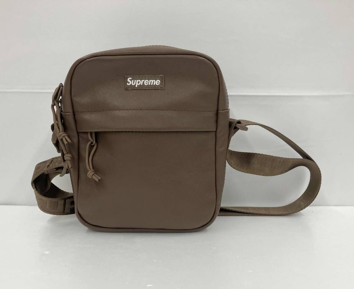 Supreme シュプリーム ショルダーバッグ 24FW 本革 ブラウン 通年