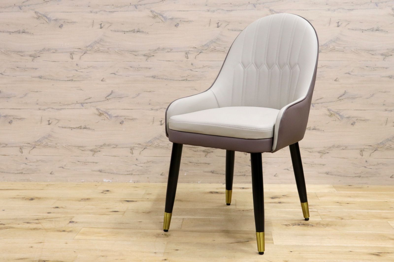 モダン ダイニングチェア セミアームチェア 椅子 食卓椅子 レザー シンプル スタイリッシュ インテリア