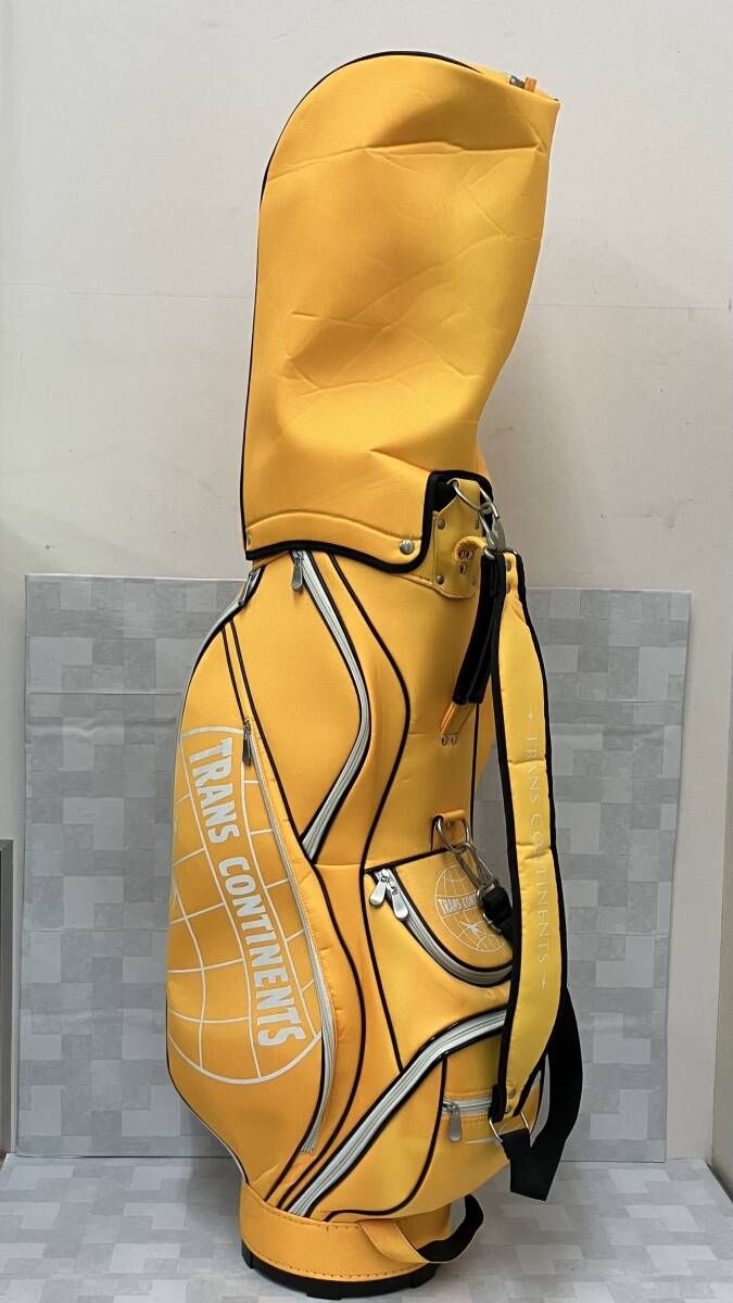 TRANS CONTINENTS トランスコンチネンツ ゴルフバッグ イエロー