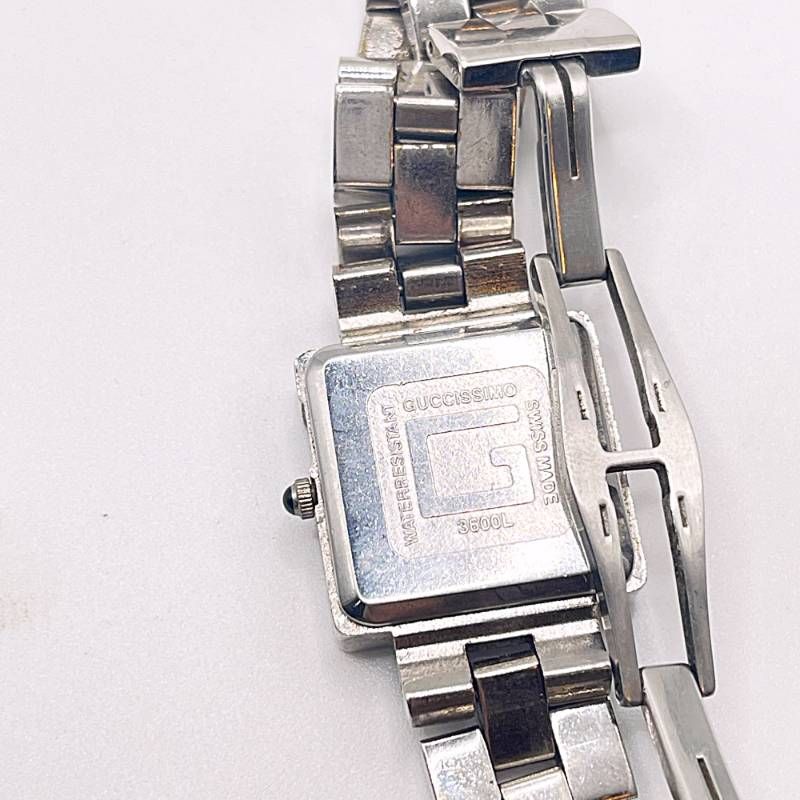 稼働 GUCCI グッチ Gタイムレスレディース腕時計 3600L Gフレーム